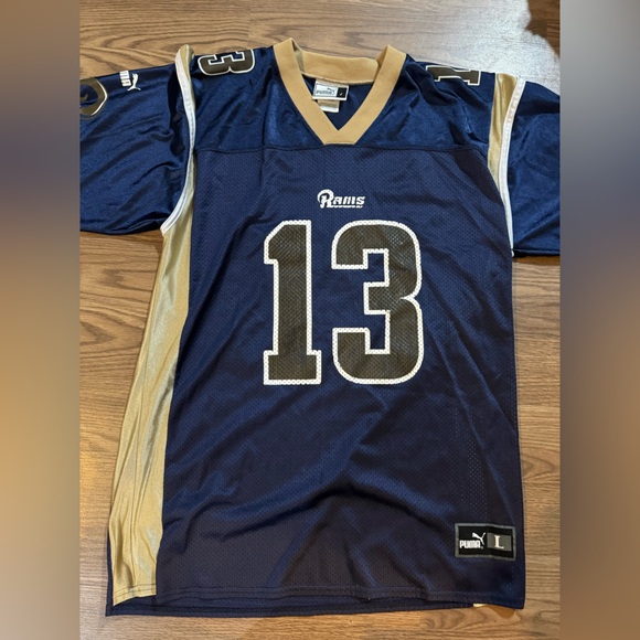 NFL Rams Warner Jersey - Navy and Gold - Picture 3 of 9